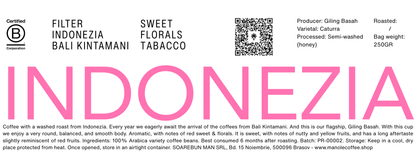 INDONEZIA SEMI-WASHED 86